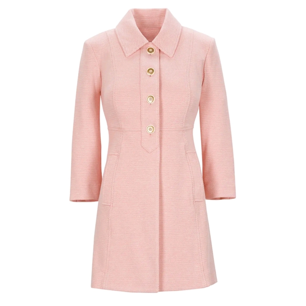 CAbi Take 5 Topper Jacket Coat Medium #6023 Flamingo color